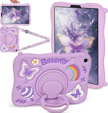 Cute Butterfly Case with Rotating Handle for Samsung Galaxy Tab A11 8.7 Inch
