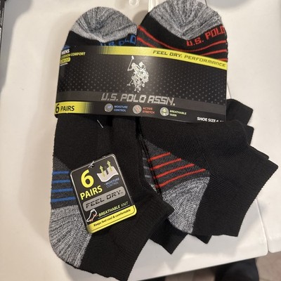 US Polo Socks 6 Pack Size 6-12 ($22 Retail)