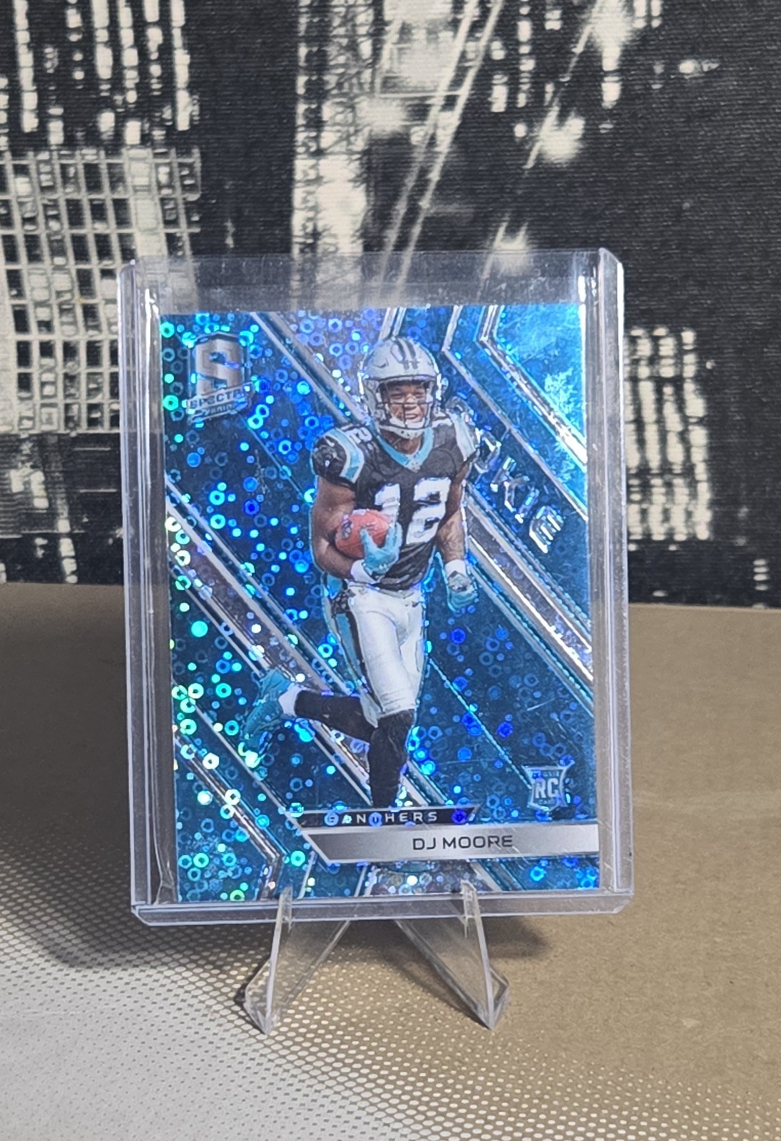 DJ Moore Panini Spectra #127 Neon Blue