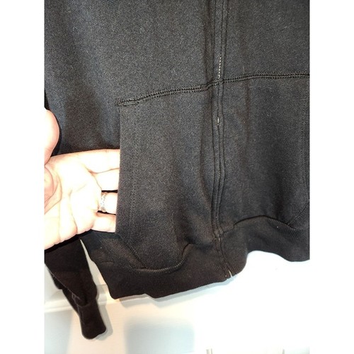 Juniors sz L Black Athletic Sweatshirt Hoody Lounge Life SO Favorite Sweatshirt - Picture 2 of 6