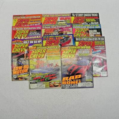 1994 SUPER CHEVY MAGAZINE LOT OF 11 ISSUES HOT RODS DRAG RACING PERFORMANCE