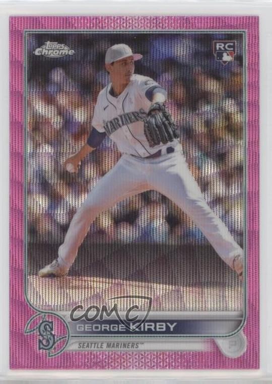 2022 Topps Chrome Update Pink Wave Refractor George Kirby #USC138 10ba