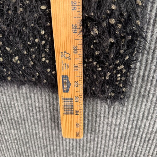 Vestido Suéter Gibson Latimer Para Mujer L Negro Tejido Difuso Metálico Grunge Y2K - Imagen 7 de 8