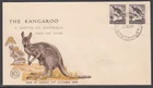 Australian Stamps.1st Day Cover.WCS.The Kangaroo.1959.