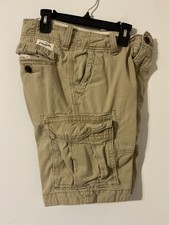 Abercrombie cargo shorts, youth size 16, beige