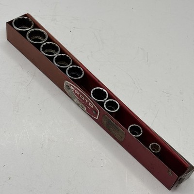 Proto Professional USA Metric 3/8'' Drive 9 Pc Socket Set w/ Steel Tray 5294 READ