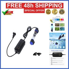 UV-C Aquarium Clean Light with Timer, Submersible Algae Clean Lamp 5W
