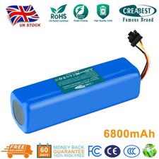 14.4V 6.8Ah Li-ion Battery For Xiaomi BRR-2P4S-5200S Roborock T60 T61 T65 Sweepe