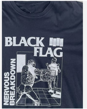 Black Flag Vintage Nervous Breakdown T-shirt Cotton Unisex