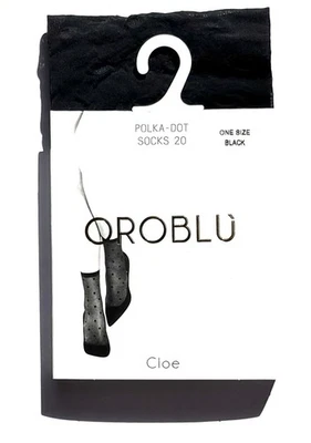 Oroblu Polka-dot Socks Black 20 Den One Size - Bild 1 von 4