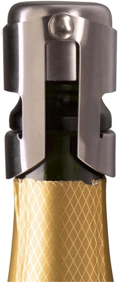 Tappo per Champagne - Acciaio Inox - Chiusura Sottovuoto per Bottiglie Di Champa - Immagine 2 di 4