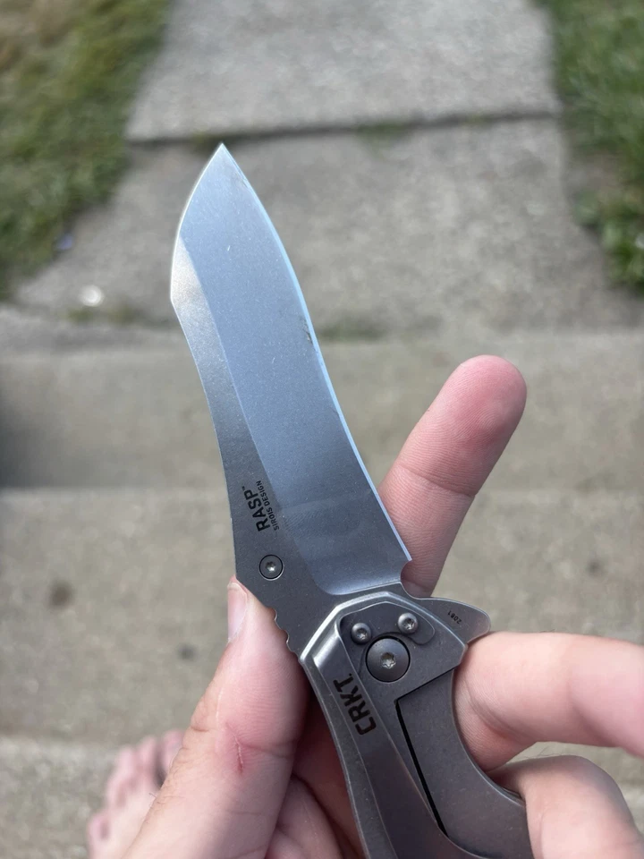 CRKT RASP 2081 Una Mano Abierta 3.671" Hoja Borde Liso Foto 4 de 4
