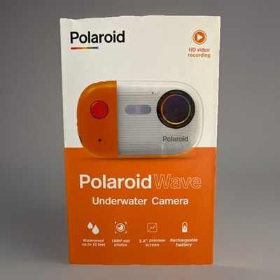 Polaroid Wave Underwater Camera (Orange/White) Waterproof Rechargeable New