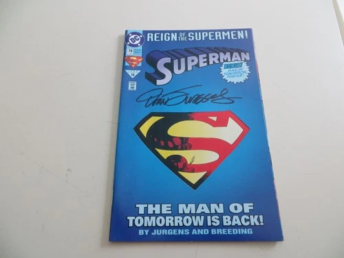 1993 VINTAGE DC SUPERMAN #78 DIE-CUT LOIS LANE SIGNED DAN JURGENS, COA & POA