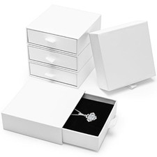 Jewelry Box, 5Pcs Jewelry Boxes for Women 3.5 3.5x1.18 Inch Jewelry Gift Bo