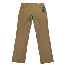 Tommy Hilfiger Mens TH Flex Finn Modern Fit Twill Pants Tan 32x30