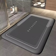 Thickened Bathroom Absorbent Mat Simple Door Dirt-Resistant Mat Home Kitchen Mat