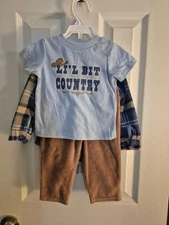 Boys 3 piece "Lil Bit Country" Set, 9 months