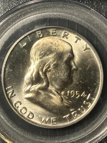 Flashy 1954-D MS64 FBL Franklin Half PCGS 12835093, Strong FBL Strike
