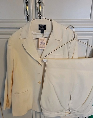 #ad #ad Chelsea Cambell Wool Pants Suit Jacket 12 Pants 14 $74.99