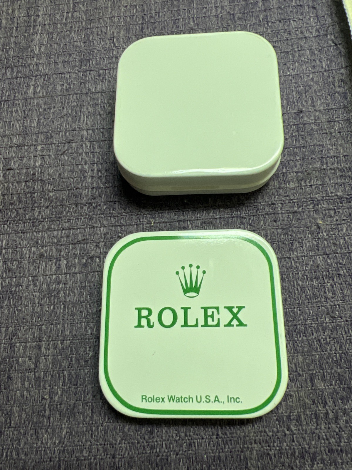 Vintage Rolex service part Storage Thin Box;Travel pouch & Cloth.Not Used Item