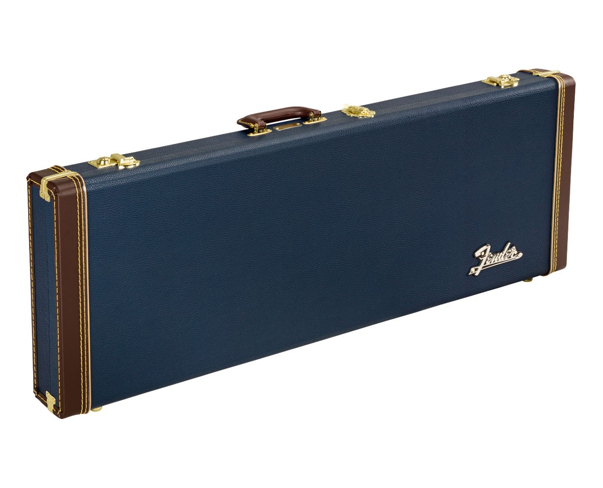 Used Fender Classic Series Wood Case Strat/Tele - Navy Blue