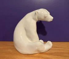 Rookwood Pottery 2005 Paperweight Honey Bear, #6485, Abel, White