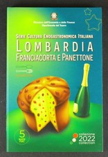 ITALY 5 Euro 2022 - Copper/Nickel - Franciacorta e Panettone - Coin Card