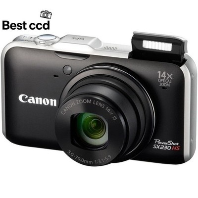 Canon PowerShot SX230 HS Digital Camera W/SD Card Charger Good Condition Tested