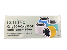 Isinlive Core 300/Core 300-P Replacement Filter 2 Pack Open Box NEW Pet Care