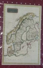 MAPS ENGRAVING SWEDEN DENMARK AND NORWAY 1850 CA TOMAS KELLY
