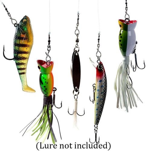 50~200 Pcs Fly Fishing No Knot Snaps Fast Easy Fly Hooks Lures Line Connector - Picture 9 of 12