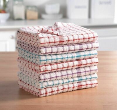 100% Baumwolle Frottee Geschirrtücher Set Küche Geschirrtücher Reinigung Trocknen 40 x 60 cm