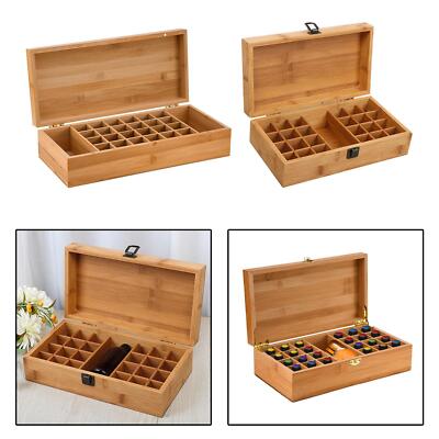 Ätherische Öle Aufbewahrungsbox fasst 24 Öle (5 ml - 15 ml) Premium Holz ätherisch