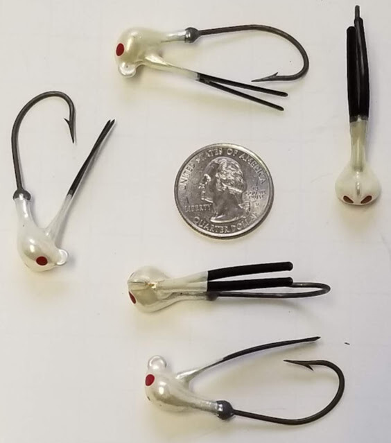 25 Weedless Jig Heads 1/4 oz V Weed Brush Guard Bass Swim Bait Eagle Claw eBay