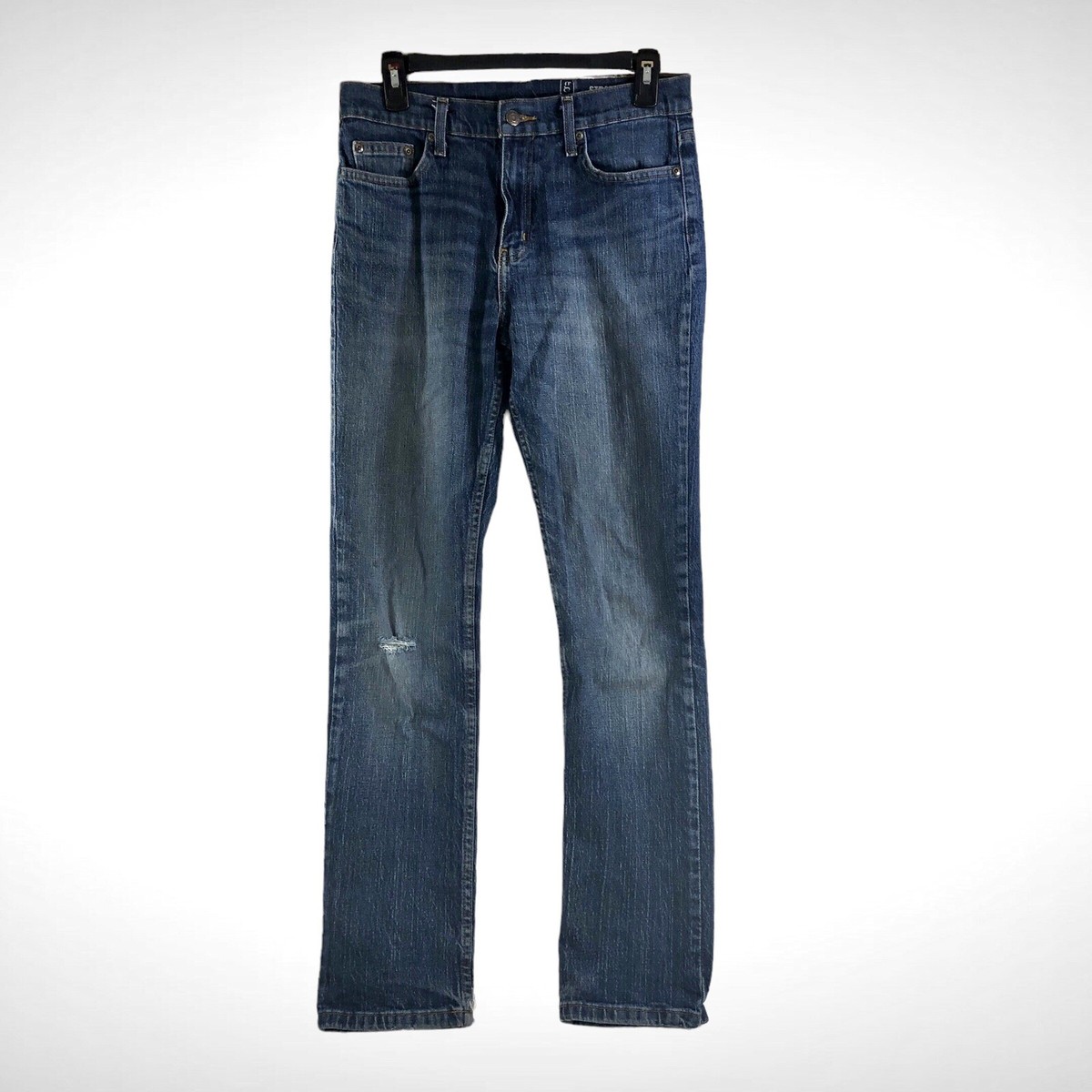 George Regular Straight Leg Jeans Stonewashed Sz 29x30” Pre