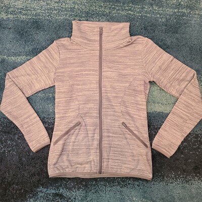 Merrell Womens Jacket Sz M Purple Full Zip Fleece Select Regulate Pockets