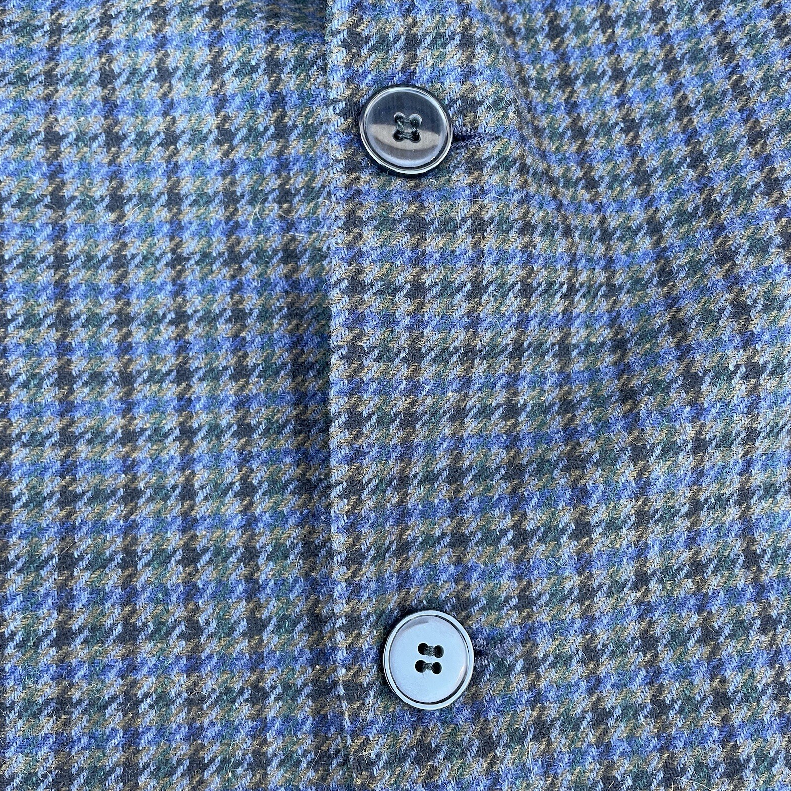 Sciada Diffusione Italian checked wool sports coa… - image 3