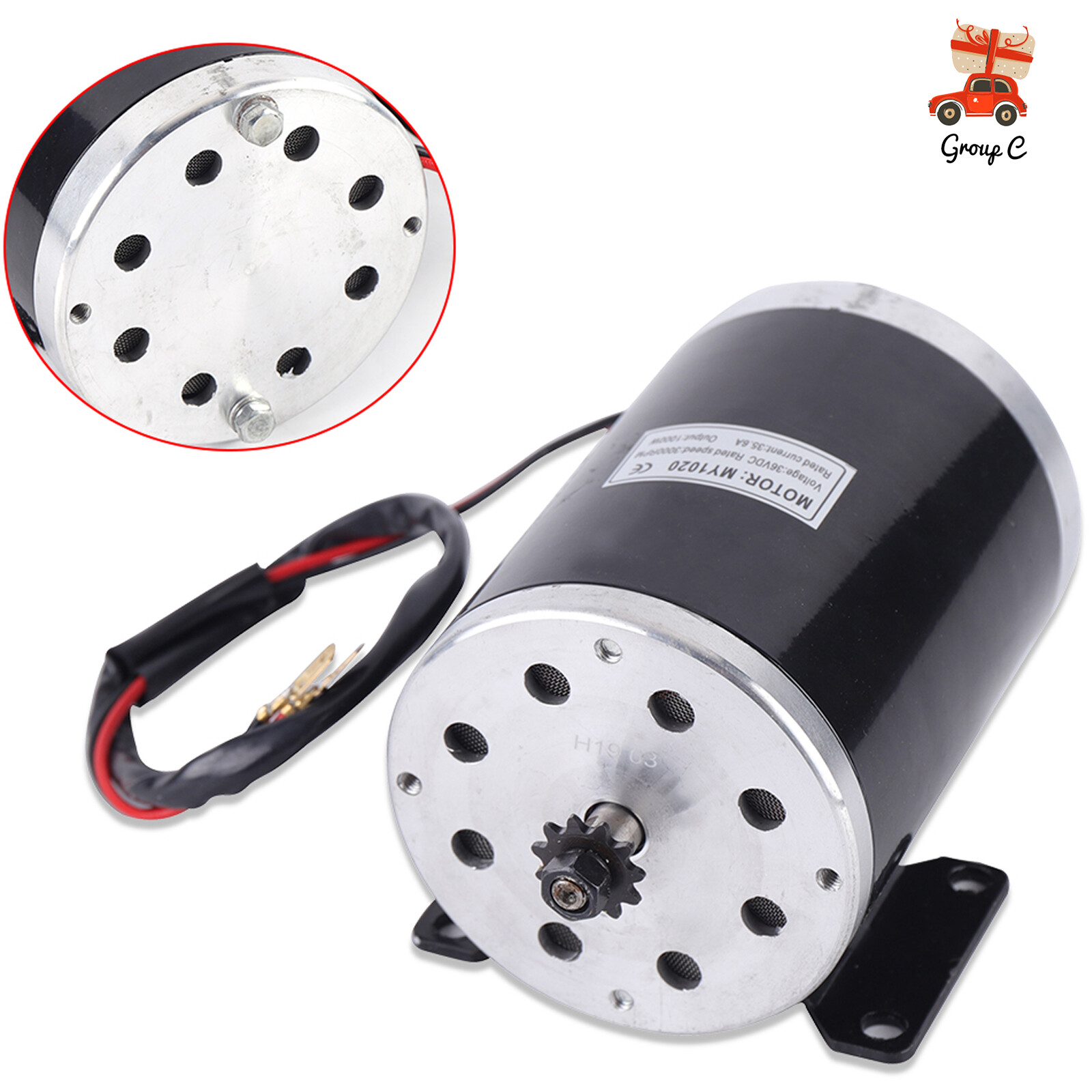 36V 1000W Brush Motor for Electric Scooter Quad Razor E-Bike Go-Kart MY1020