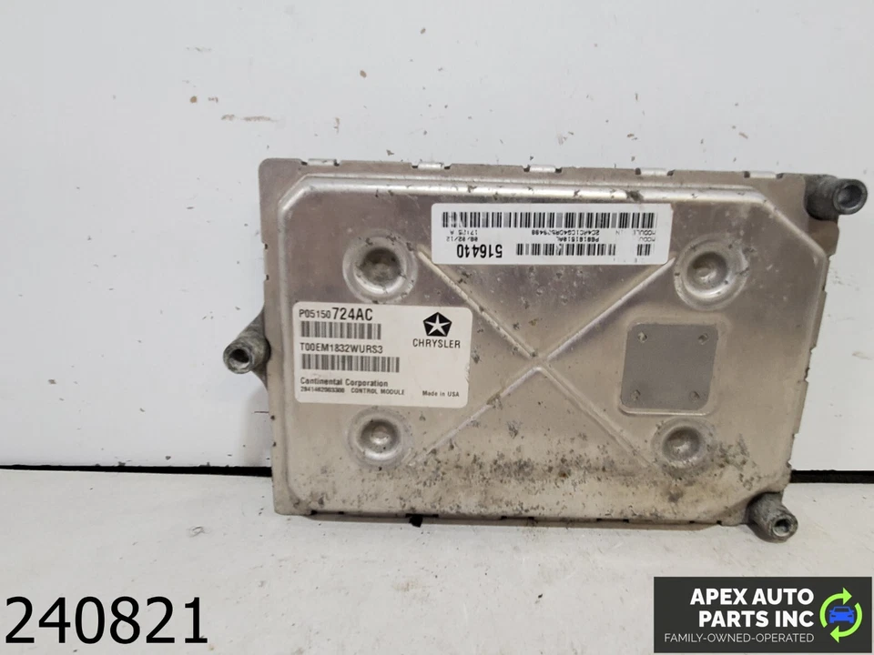 OEM 2013 Chrysler Town & Country 3,6 L ECM módulo de control del motor computadora ecu Foto 2 de 4