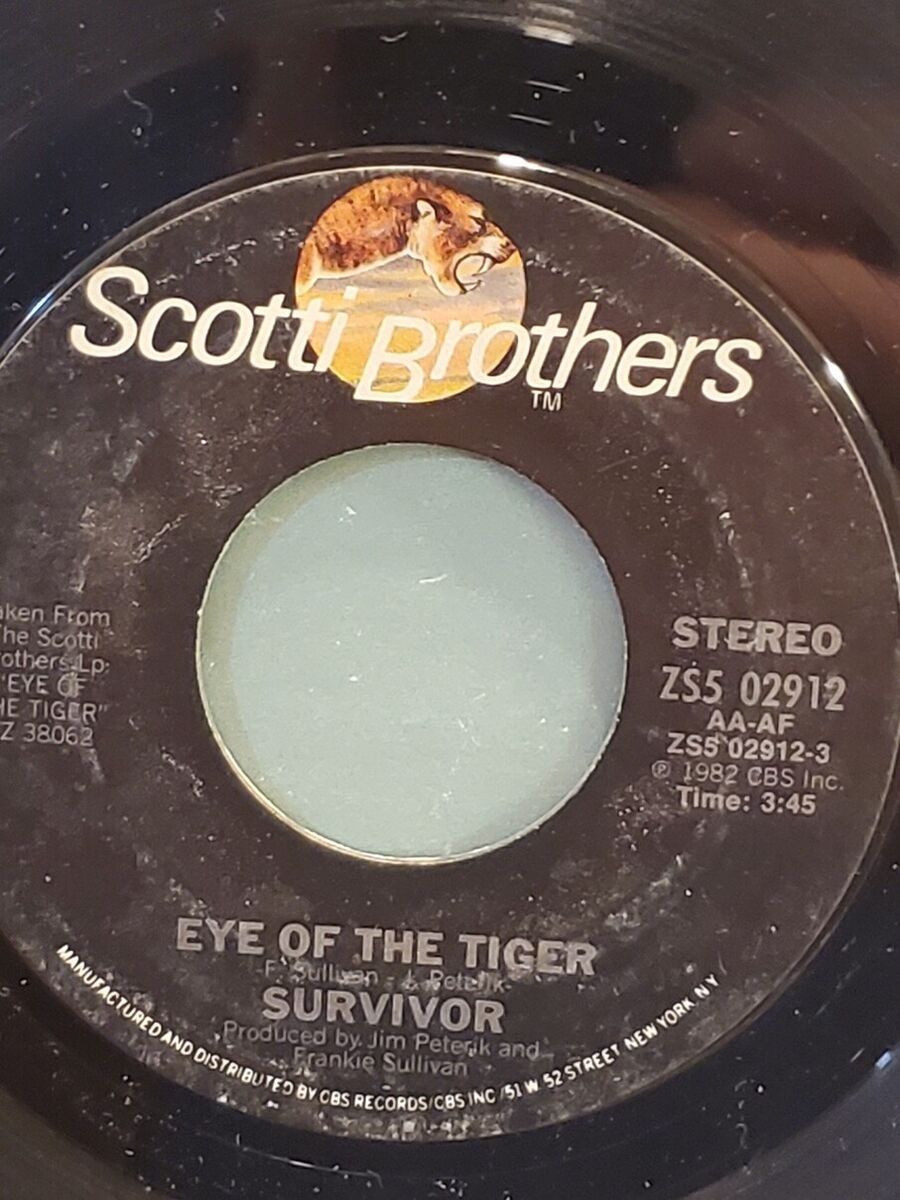 SURVIVOR Eye of the Tiger 7 45 -  Music