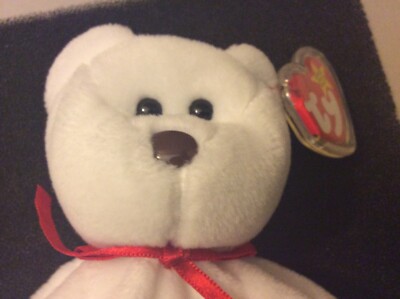 TY BEANIE BABY VALENTINO 4058 93/94 BROWN NOSE P.V.C. ERRORS (RARE