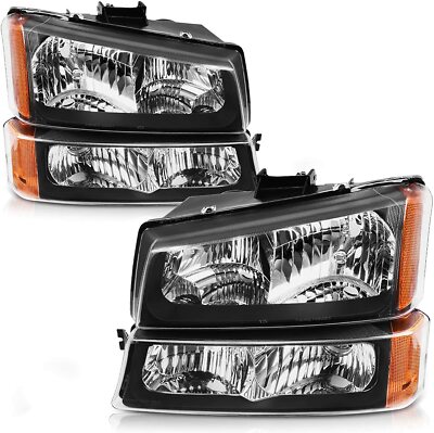 AUTOSAVER88 Headlight AssemblyBlack Housing with Front Signal Lights HA0101A134