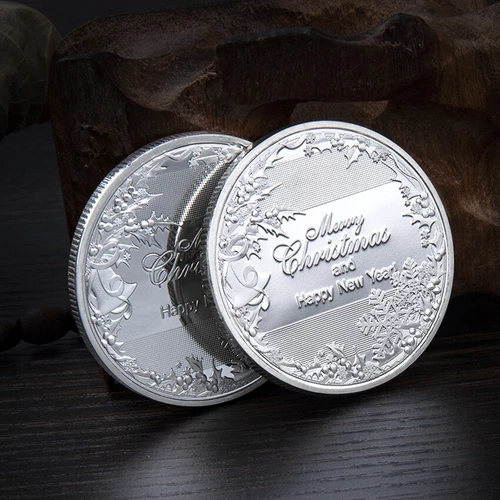 3PCS Merry Christmas Gift Santa Claus Commemorative Coin Colorful Christmas Coin - Picture 6 of 6