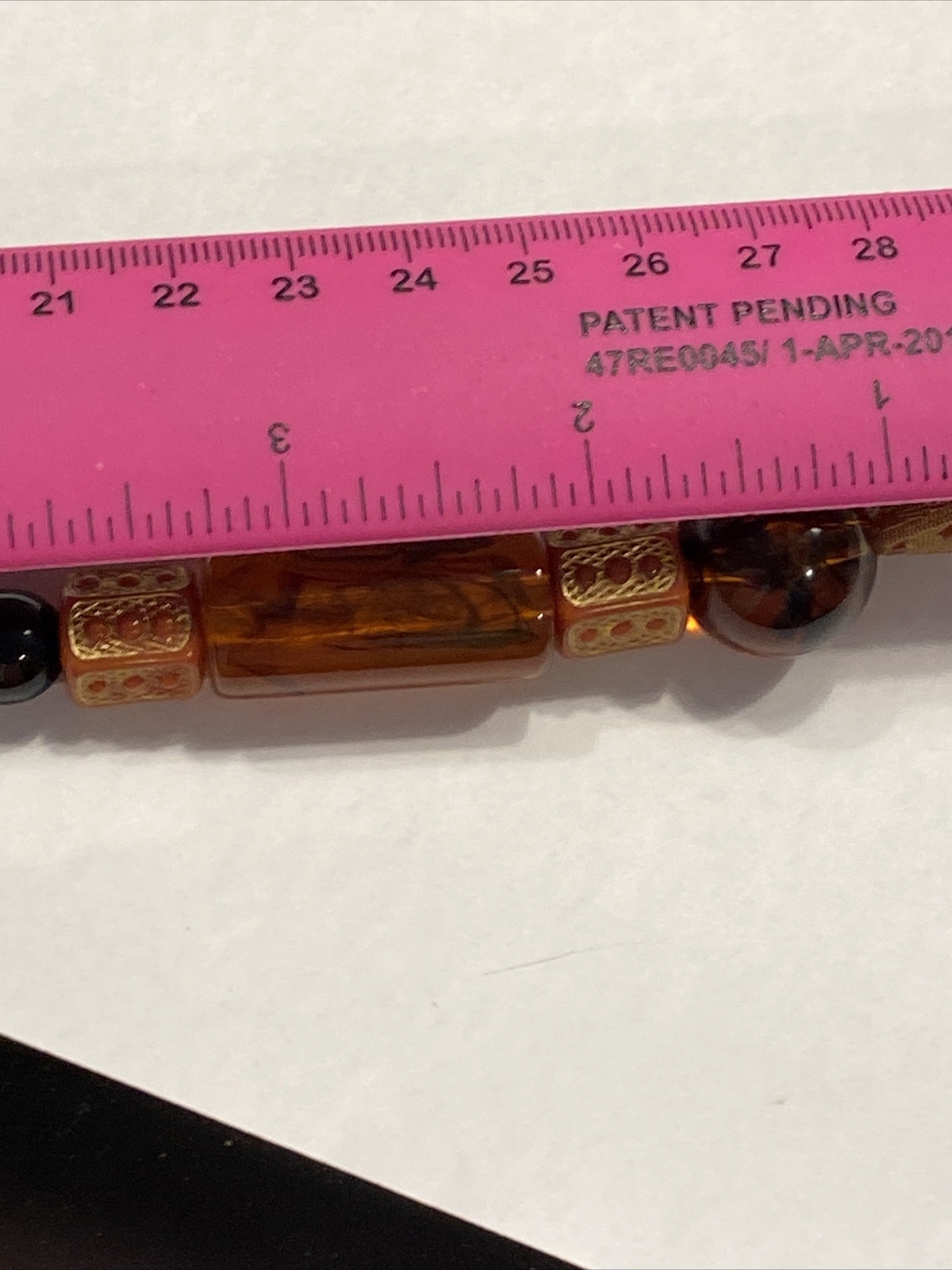 EXOTIC COMPOSITION GOLD PATTERN BEADS TORTOISESHE… - image 14