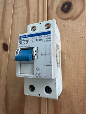 DOEPKE 100A DHS2 LASTTRENNSCHALTER 6KA 240V 50/60HZ 2 POLIG