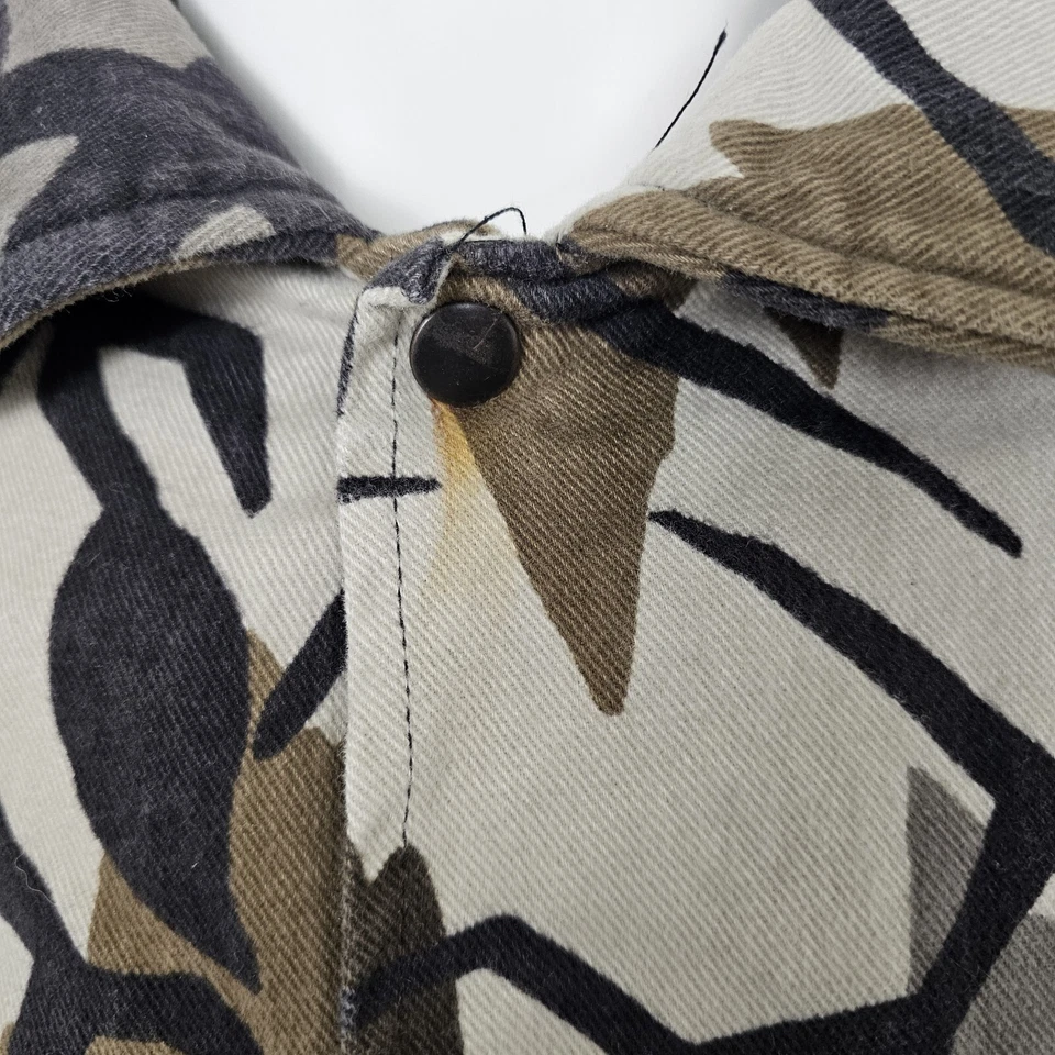 Винтажный хищник камуфляж мужской L куртка лоскутное одеяло с подкладкой средний вес США - Изображение 4 из 4