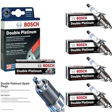 4 X Spark Plugs Bosch Double Platinum For 2005-2007 CHEVROLET COBALT L4-2.0L