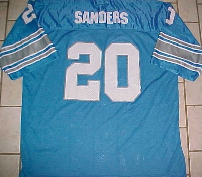 barry sanders nfl jersey