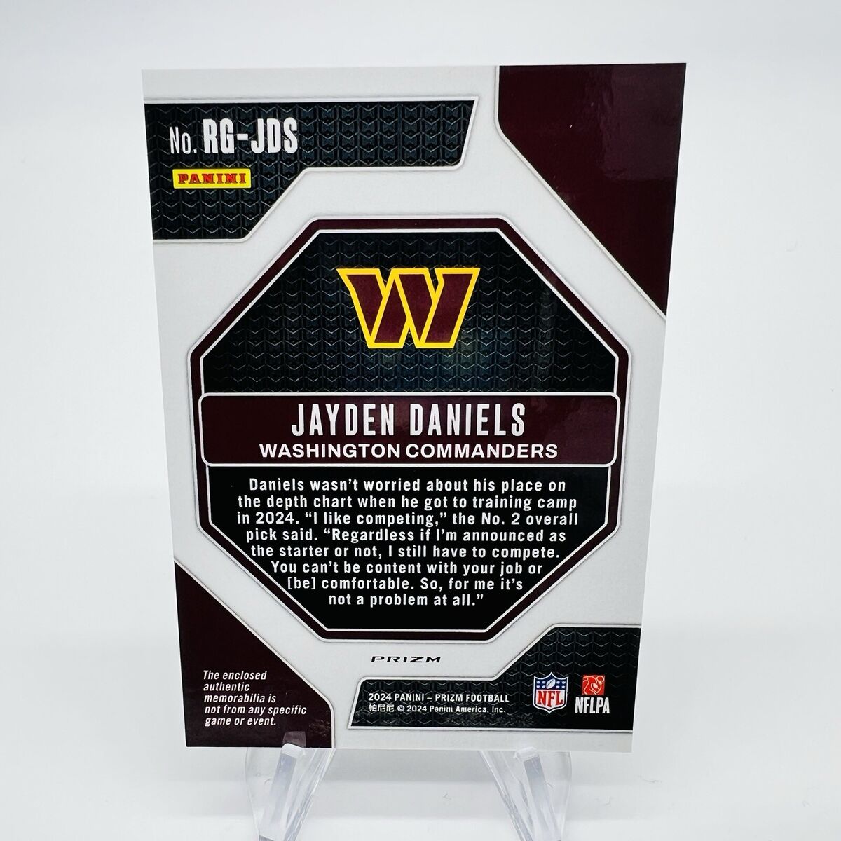 2024 Prizm Football Rookie Gear Purple Pulsar Jayden Daniels 2024 Prizm Football Rookie Gear Purple Pulsar Jayden Daniels